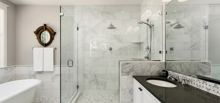bathroom shower door installation in St. Catharines