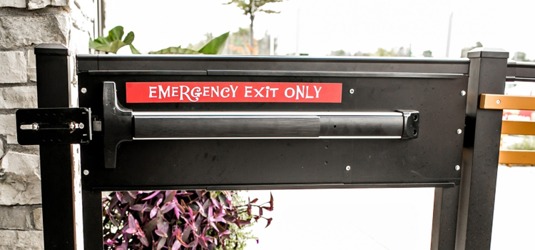 emergency push bar installation in St. Catharines